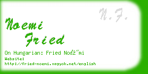 noemi fried business card